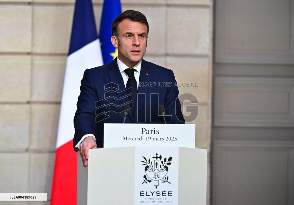 President Macron And King Abdallah II Joint Press Conference - Paris
