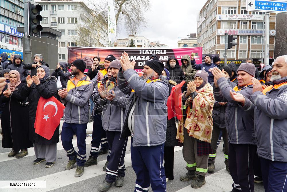 People protest Istanbul Mayor Ekrem İmamoglu detention - Istanbul
