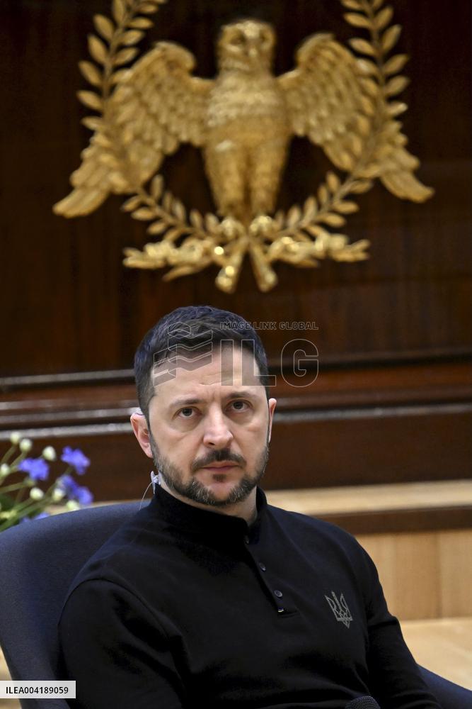 Ukrainian President Volodymyr Zelensky in Finland