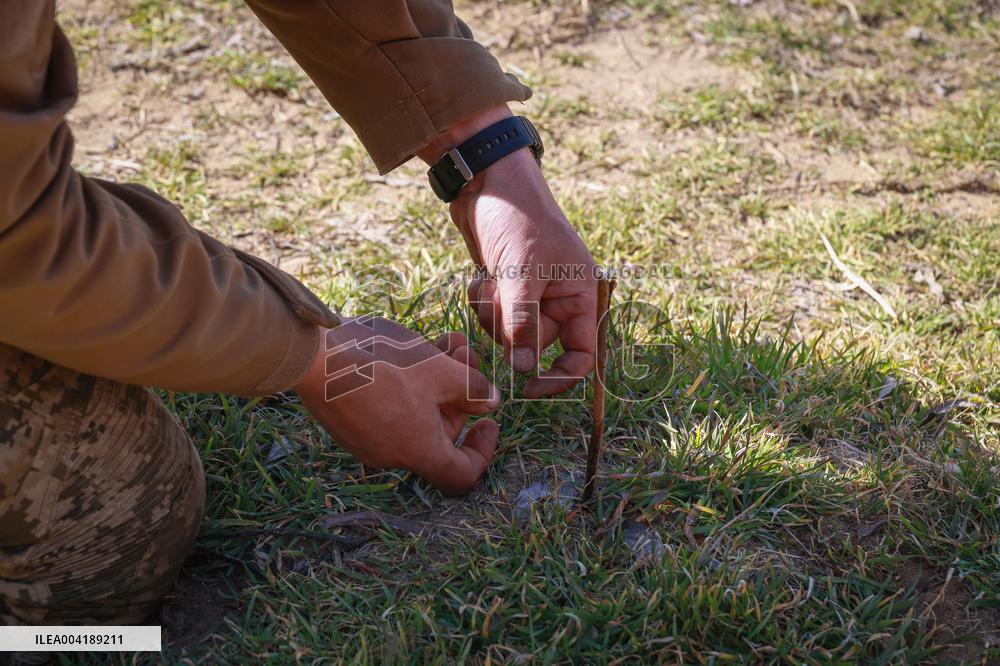 Soldiers of 40th Separate Coastal Defense Brigade practice landing from motorboats