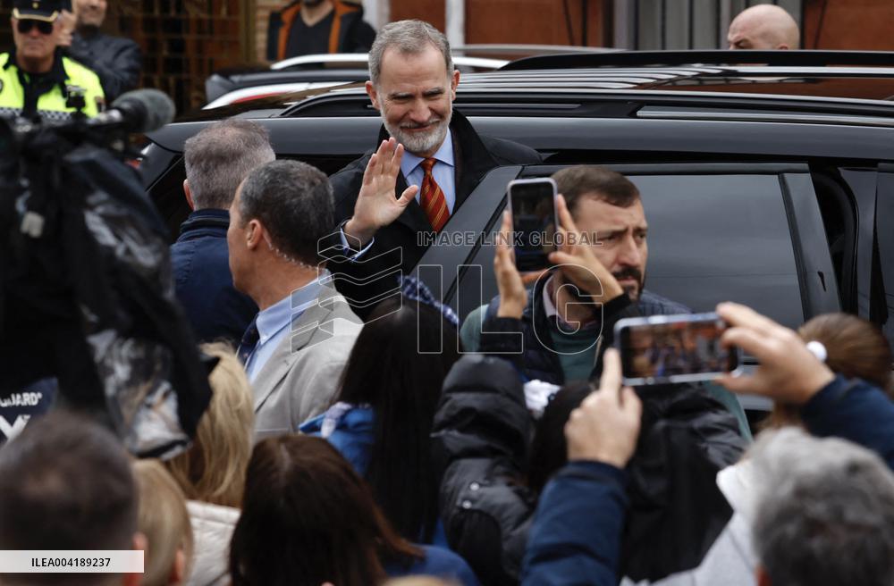 King Felipe Visit To The Fallas Of Torrent - Valencia