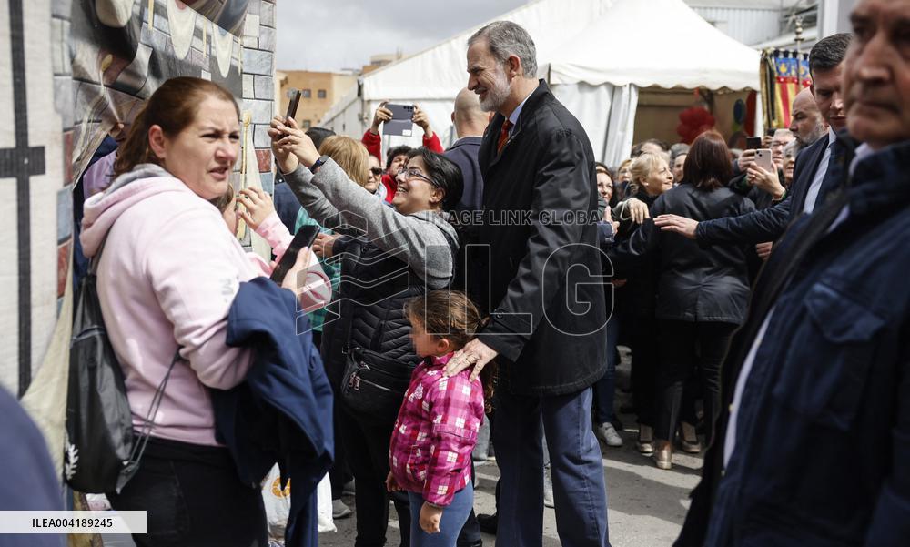 King Felipe Visit To The Fallas Of Torrent - Valencia