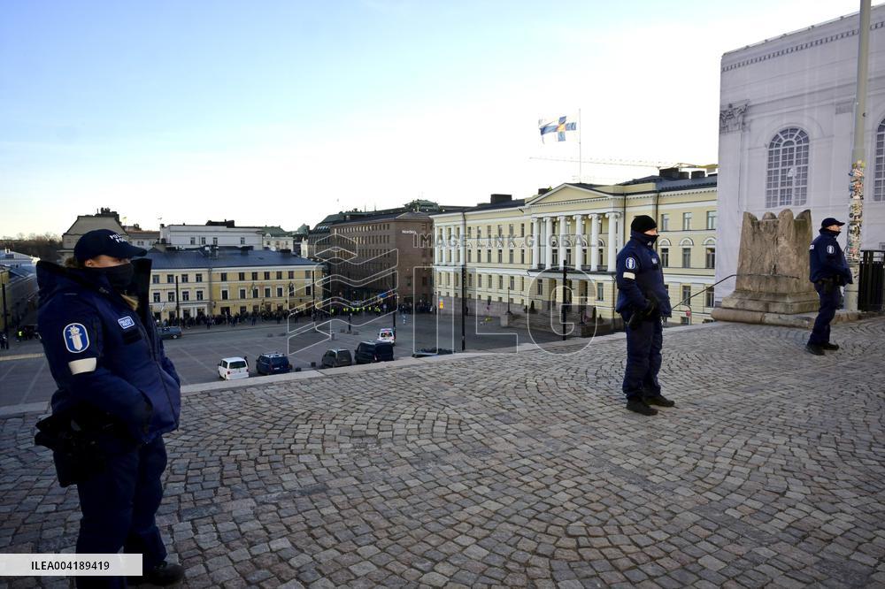 Ukrainian President Volodymyr Zelensky in Finland
