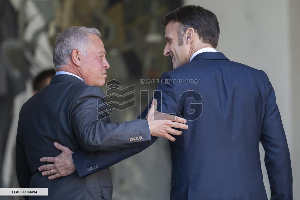 French President Welcomes Jordan's King - Paris