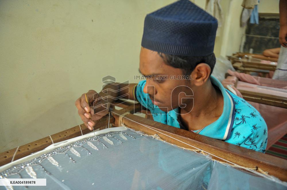 Production Of Zardozi and Karchupi - Bangladesh