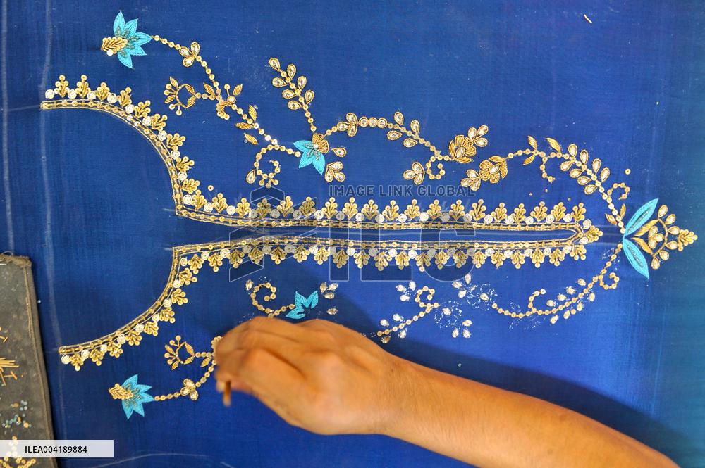 Production Of Zardozi and Karchupi - Bangladesh