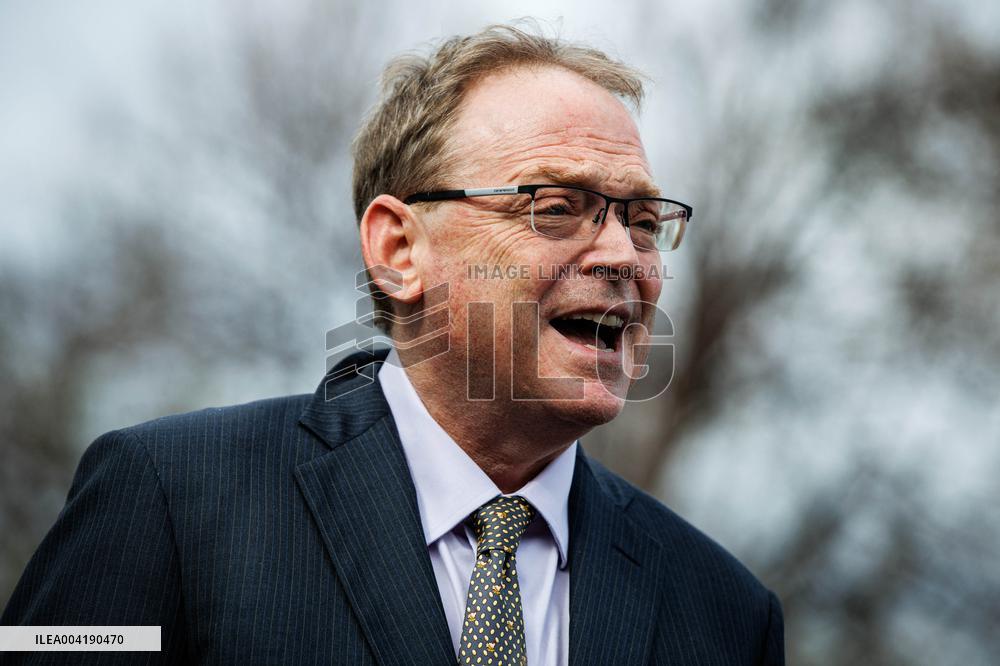 DC: NEC Director Kevin Hassett Speaks to Reporters at White House