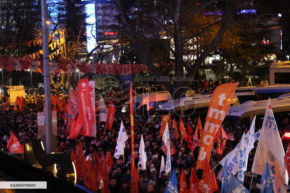 Protest in Ankara after mayor Ekrem Imamoglu s detention