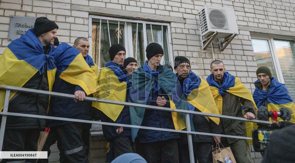 Returned Ukrainian prisoners of war