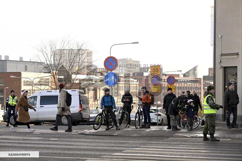 Ukraine's President Volodymyr Zelensky in Finland
