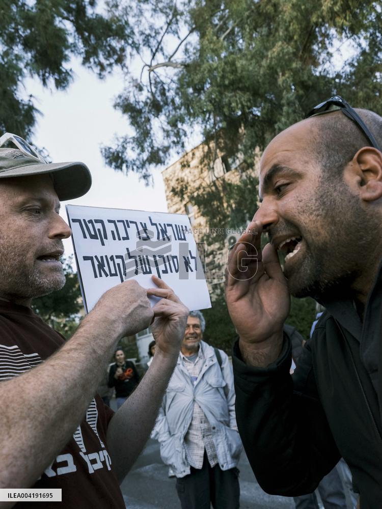 Israelis Protest Against Netanyahu in Jerusalem