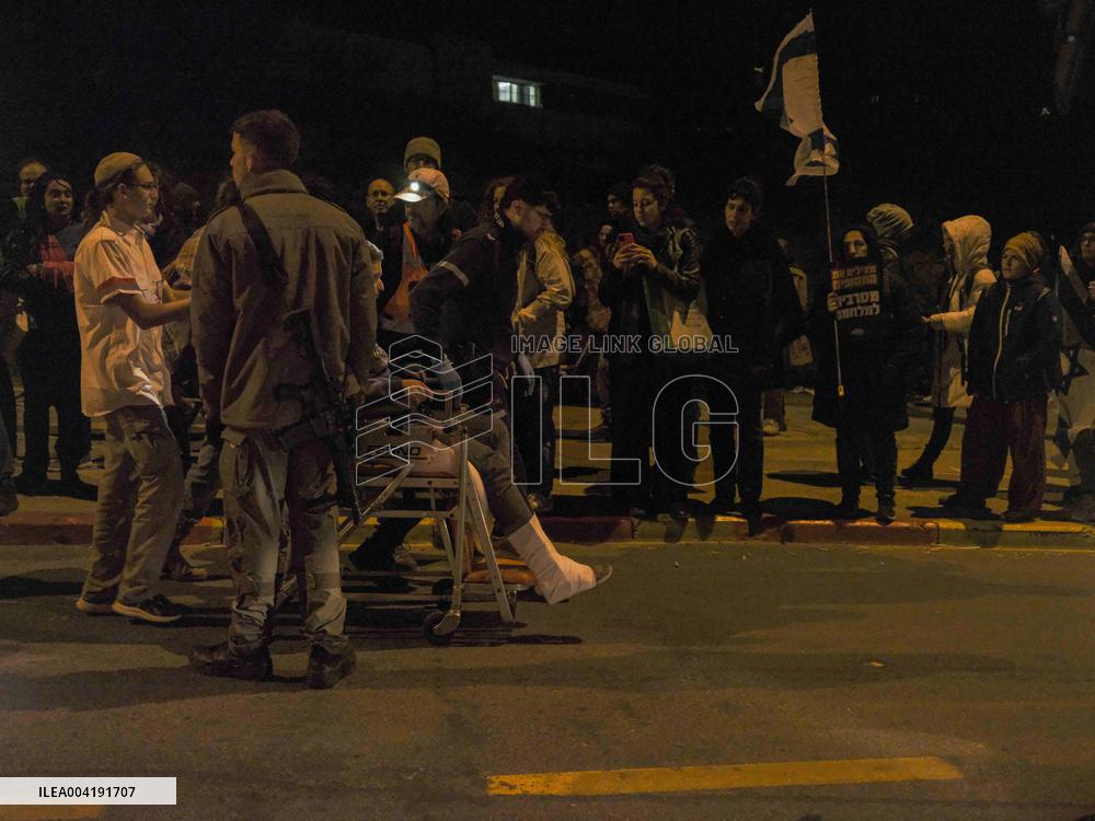Israelis Protest Against Netanyahu in Jerusalem