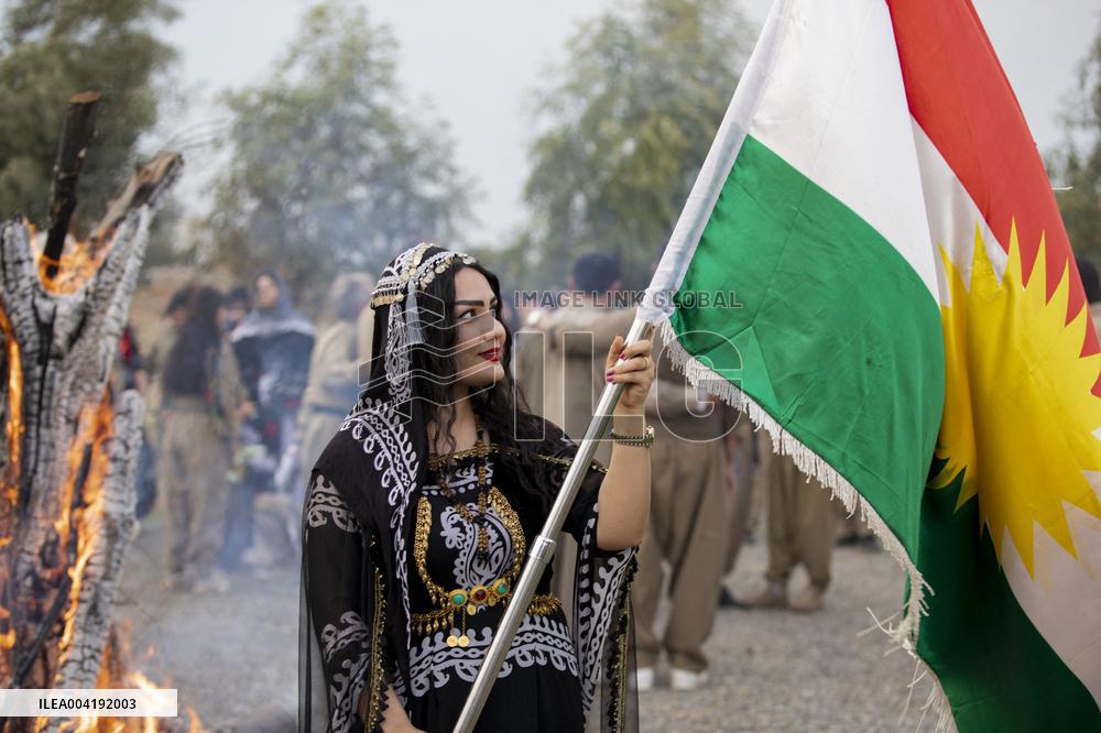 Democratic Party of Iranian Kurdistan Celebrates Nowruz in Baharka - Iraq