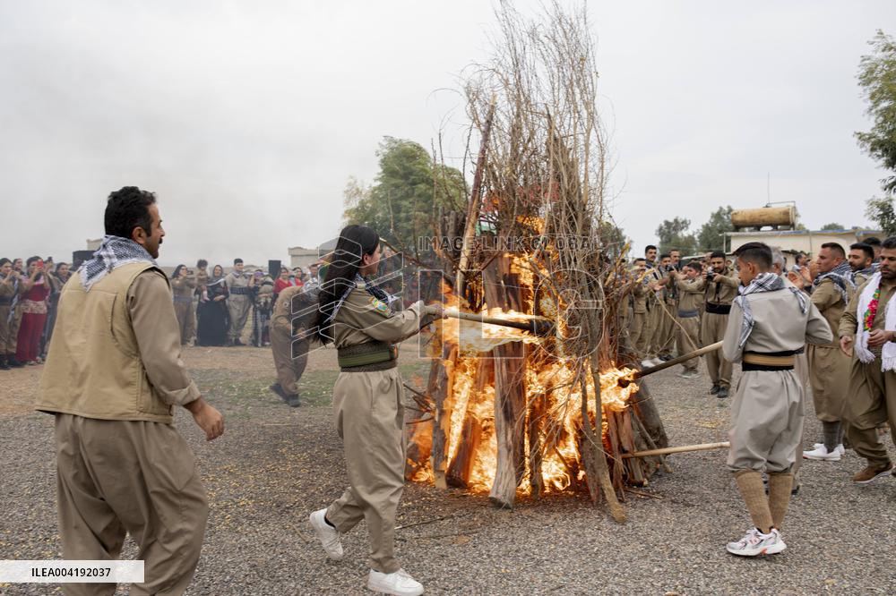 Democratic Party of Iranian Kurdistan Celebrates Nowruz in Baharka - Iraq