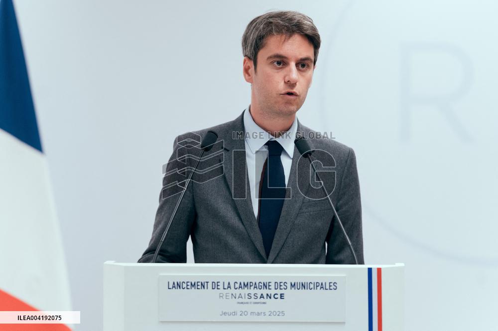 Renaissance Press Conference for the 2026 Municipal Elections - Paris AJ