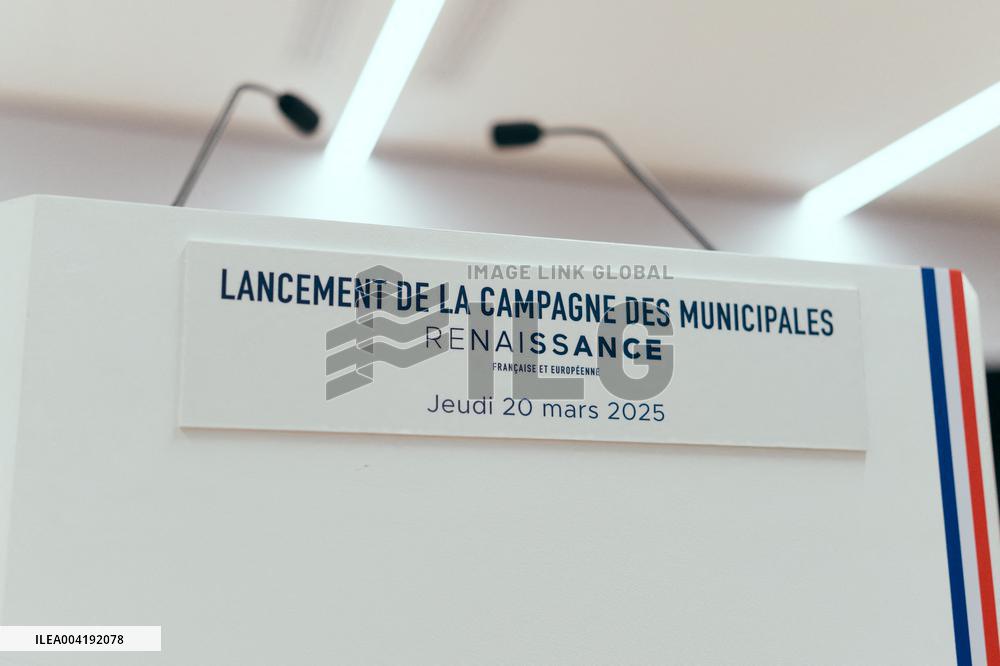 Renaissance Press Conference for the 2026 Municipal Elections - Paris AJ
