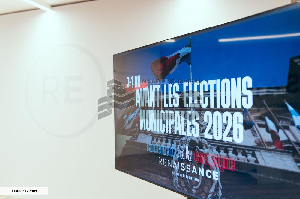 Renaissance Press Conference for the 2026 Municipal Elections - Paris AJ