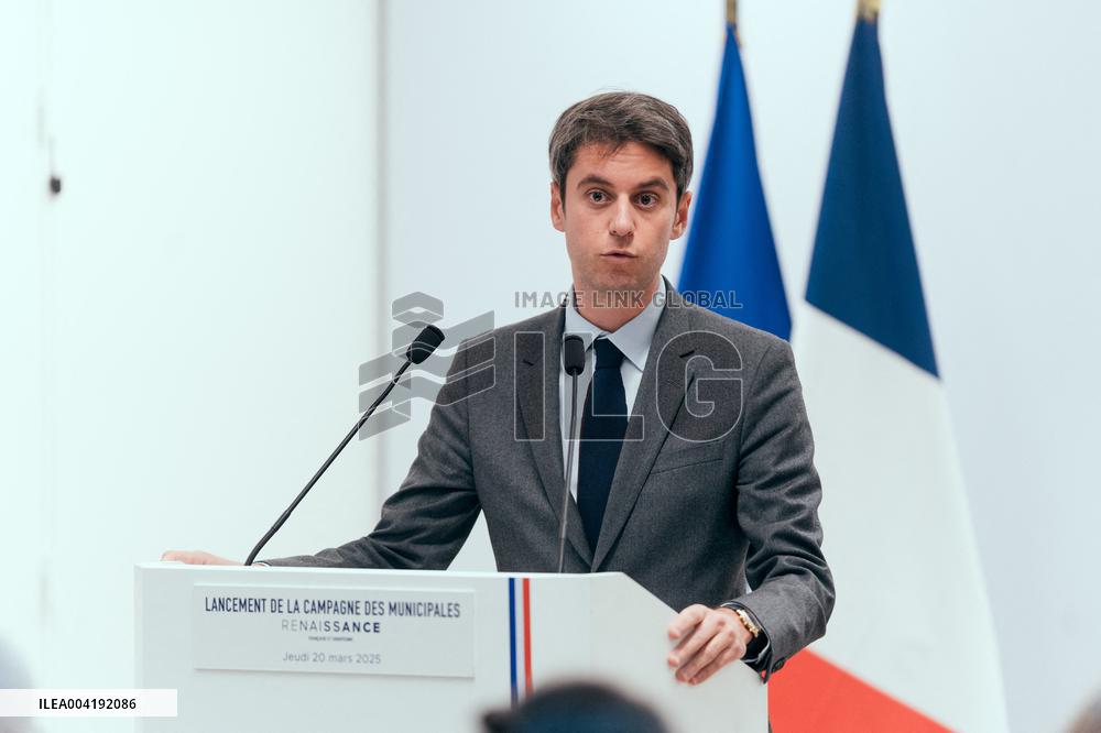 Renaissance Press Conference for the 2026 Municipal Elections - Paris AJ