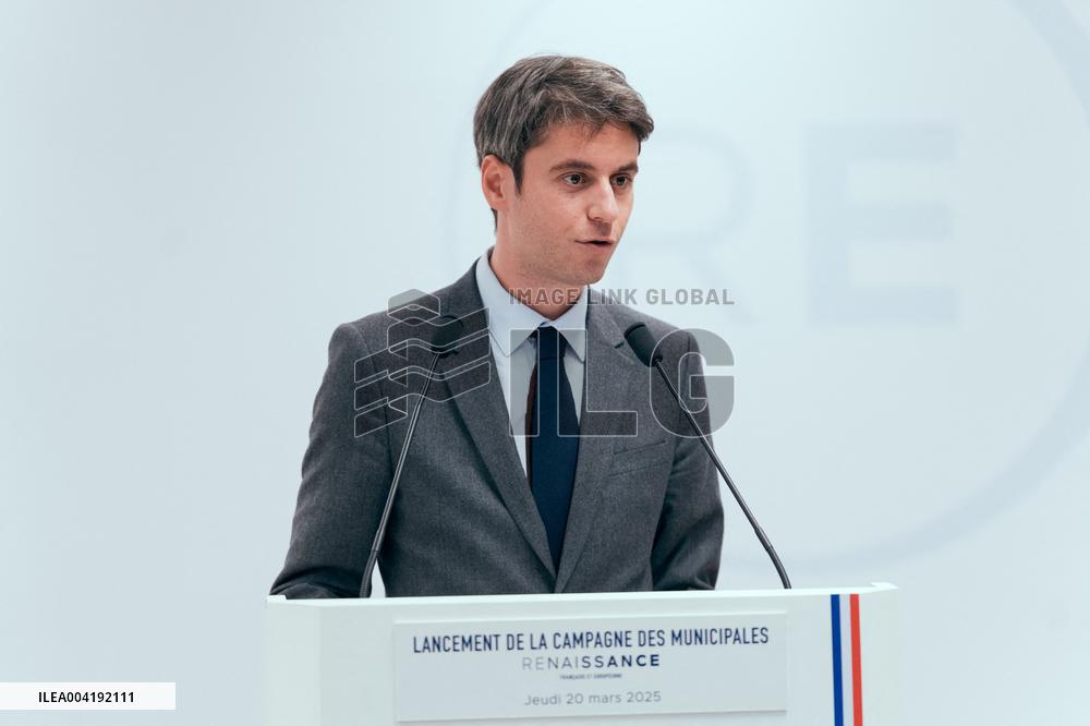 Renaissance Press Conference for the 2026 Municipal Elections - Paris AJ