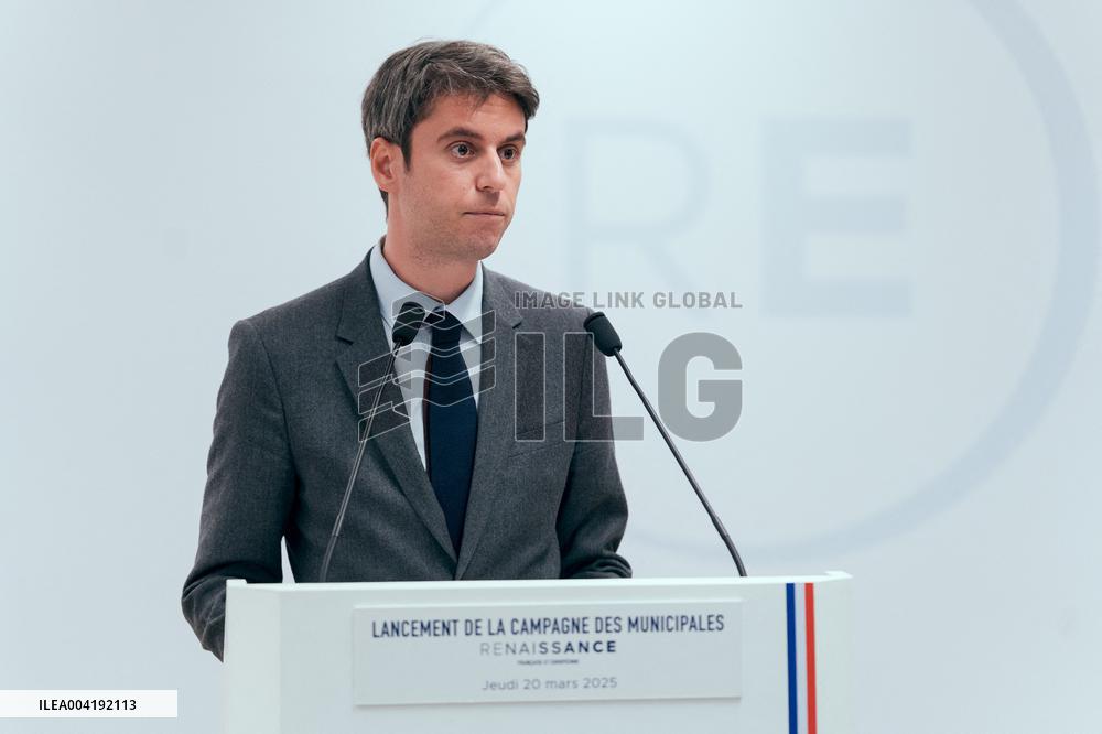 Renaissance Press Conference for the 2026 Municipal Elections - Paris AJ