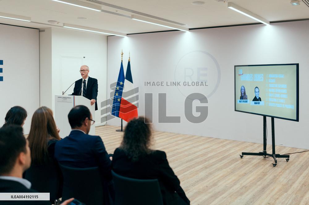 Renaissance Press Conference for the 2026 Municipal Elections - Paris AJ