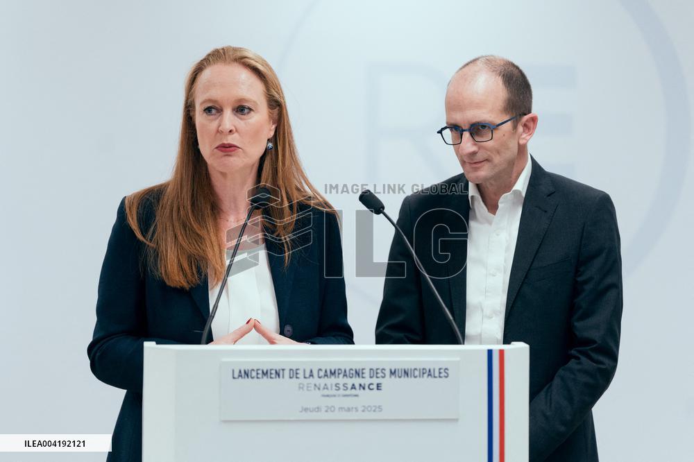 Renaissance Press Conference for the 2026 Municipal Elections - Paris AJ