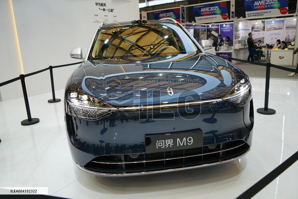 AITO M9 Vehicle AT AWE2025 in Shanghai
