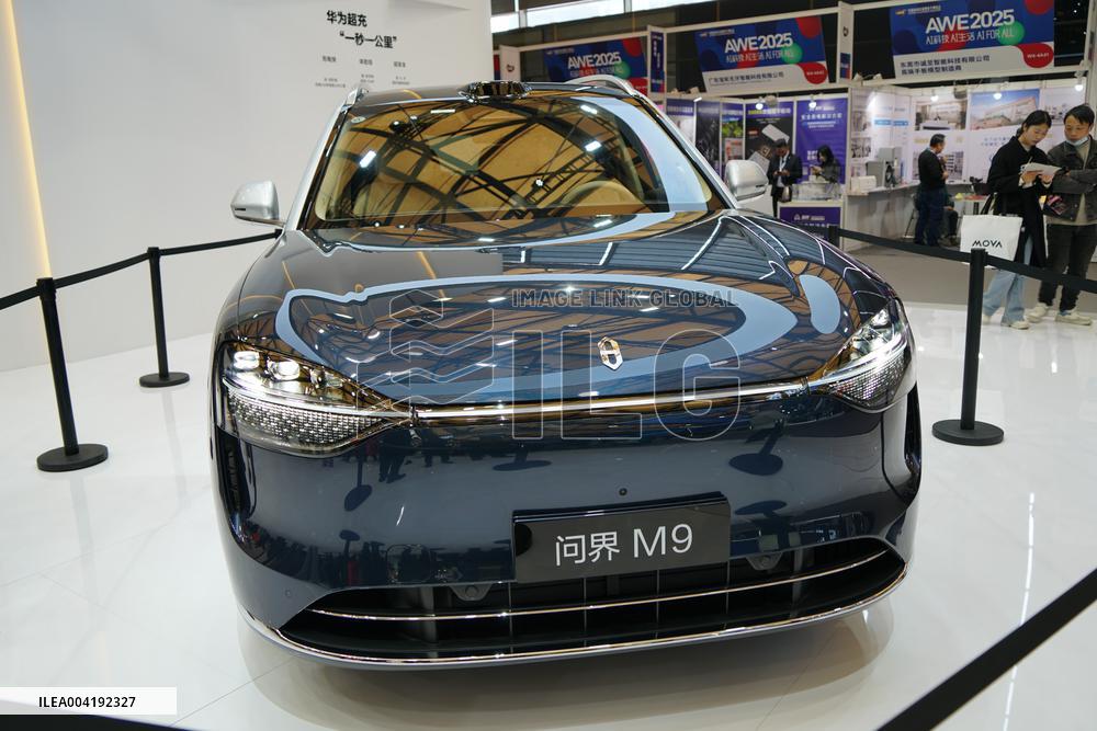 AITO M9 Vehicle AT AWE2025 in Shanghai