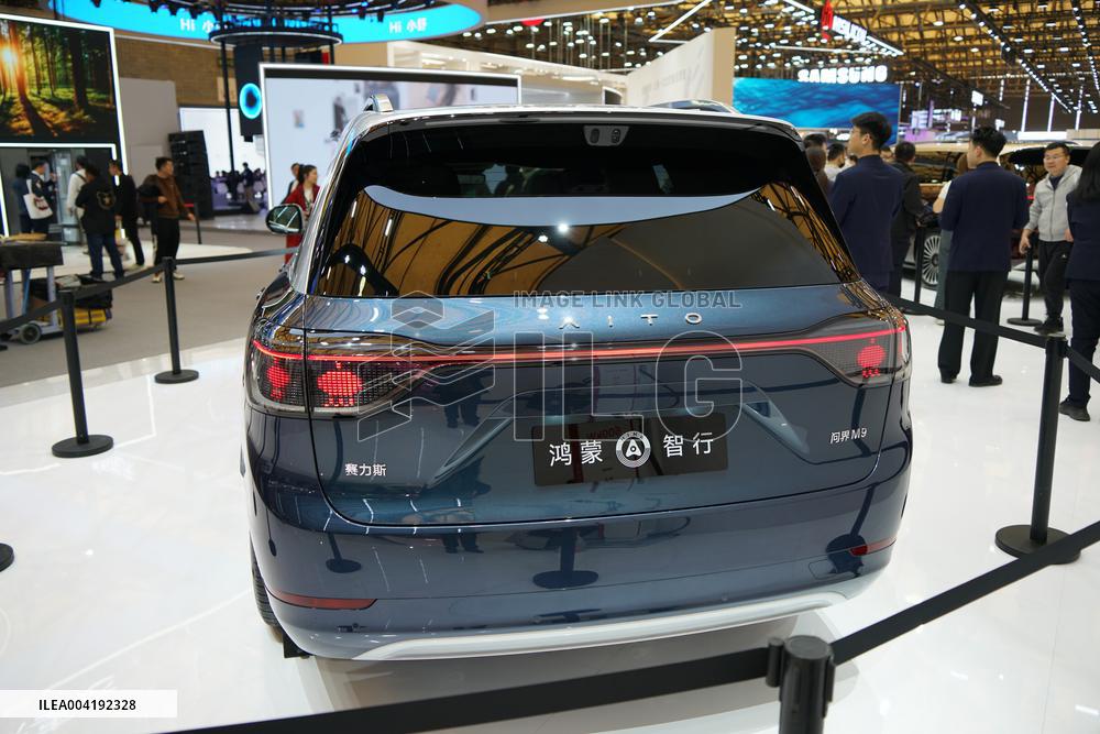 AITO M9 Vehicle AT AWE2025 in Shanghai