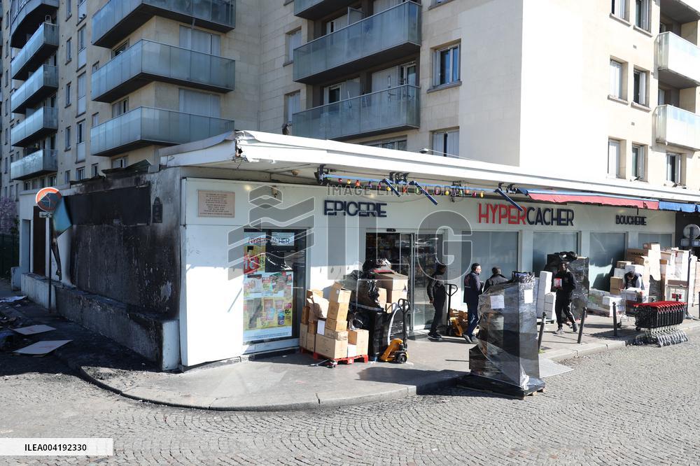 Attempted Arson Attack On Hypercacher Kosher Supermarket - Paris