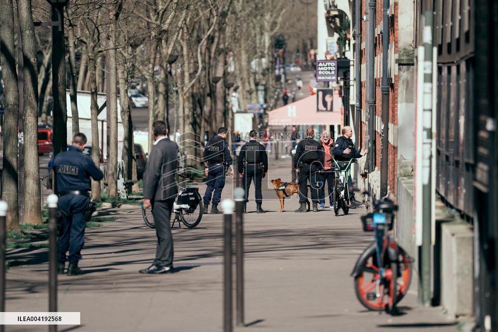 Bomb alert at Caroline Dorian High School - Paris AJ