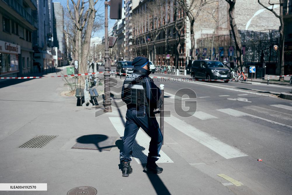 Bomb alert at Caroline Dorian High School - Paris AJ