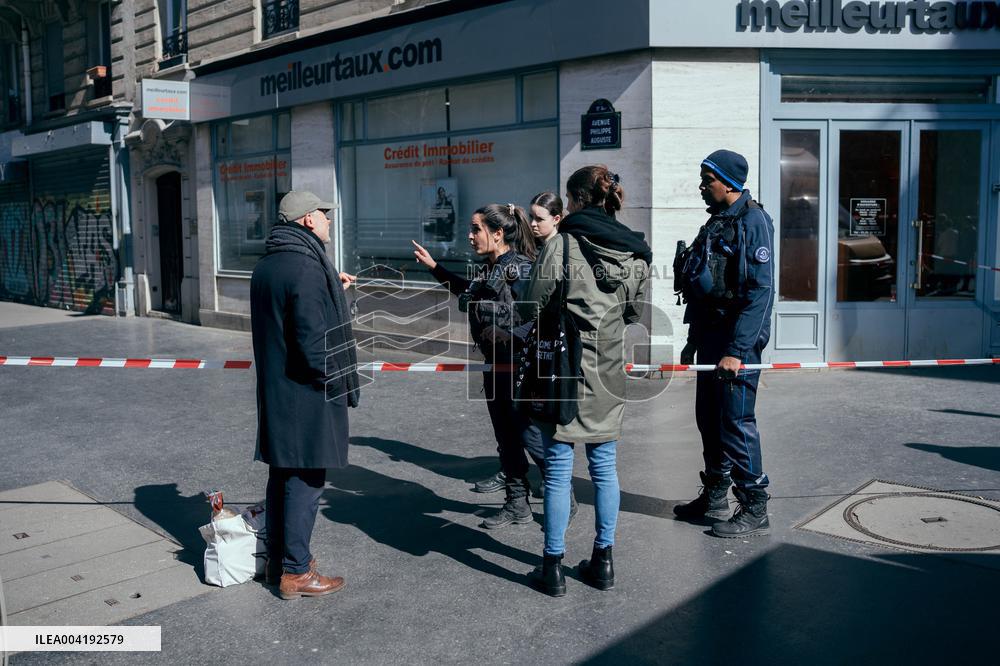 Bomb alert at Caroline Dorian High School - Paris AJ