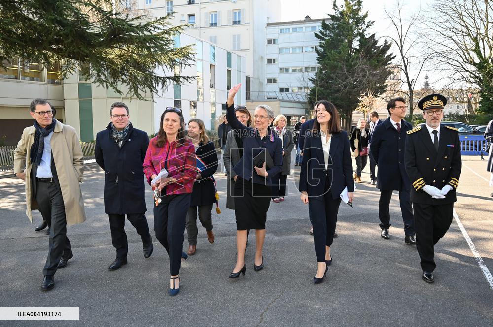 Borne Visits the High School Hector Berlioz - Vincennes