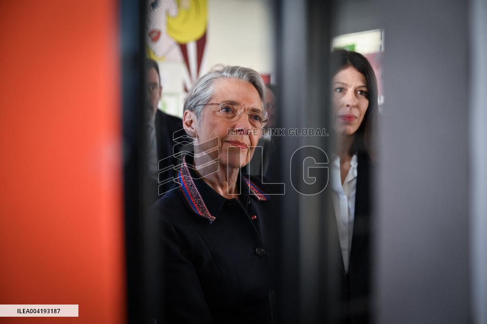 Borne Visits the High School Hector Berlioz - Vincennes