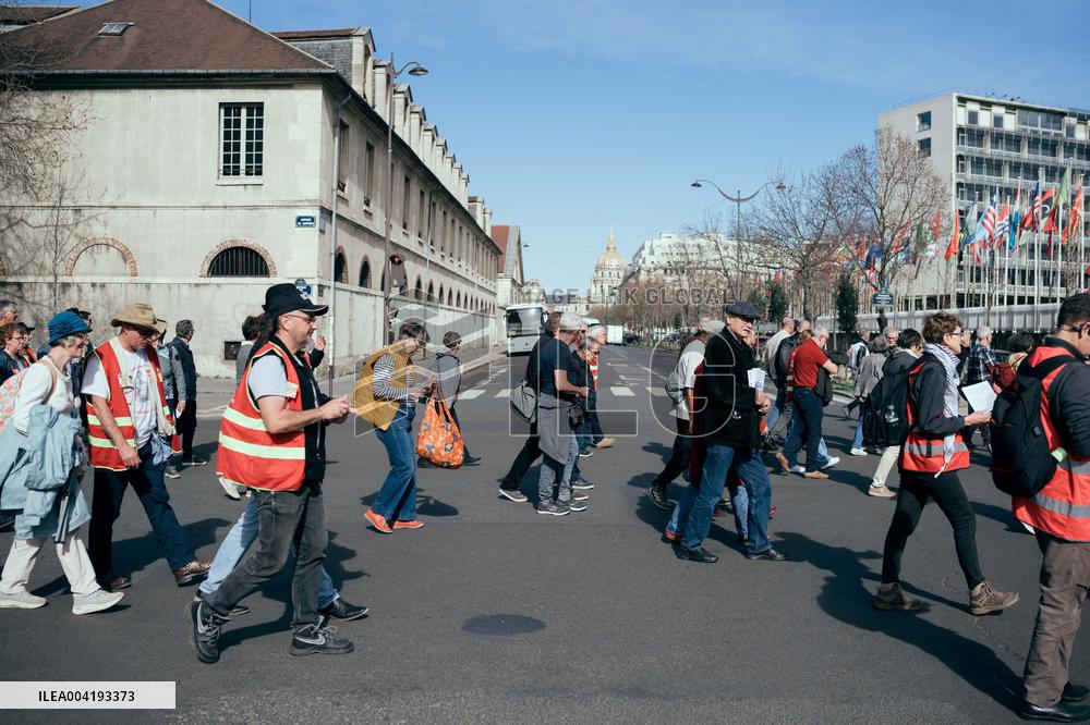Retirees demonstration organized by the CGT - Paris AJ