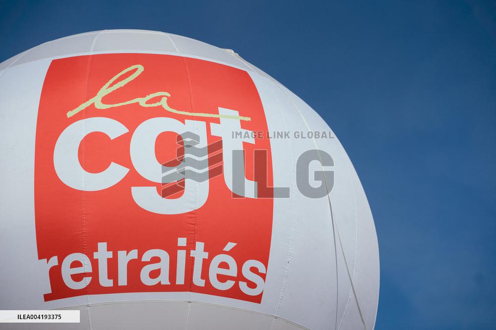 Retirees demonstration organized by the CGT - Paris AJ