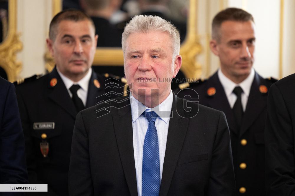 Medal Ceremony for Firefighters at the Ministry of Culture - Paris RL