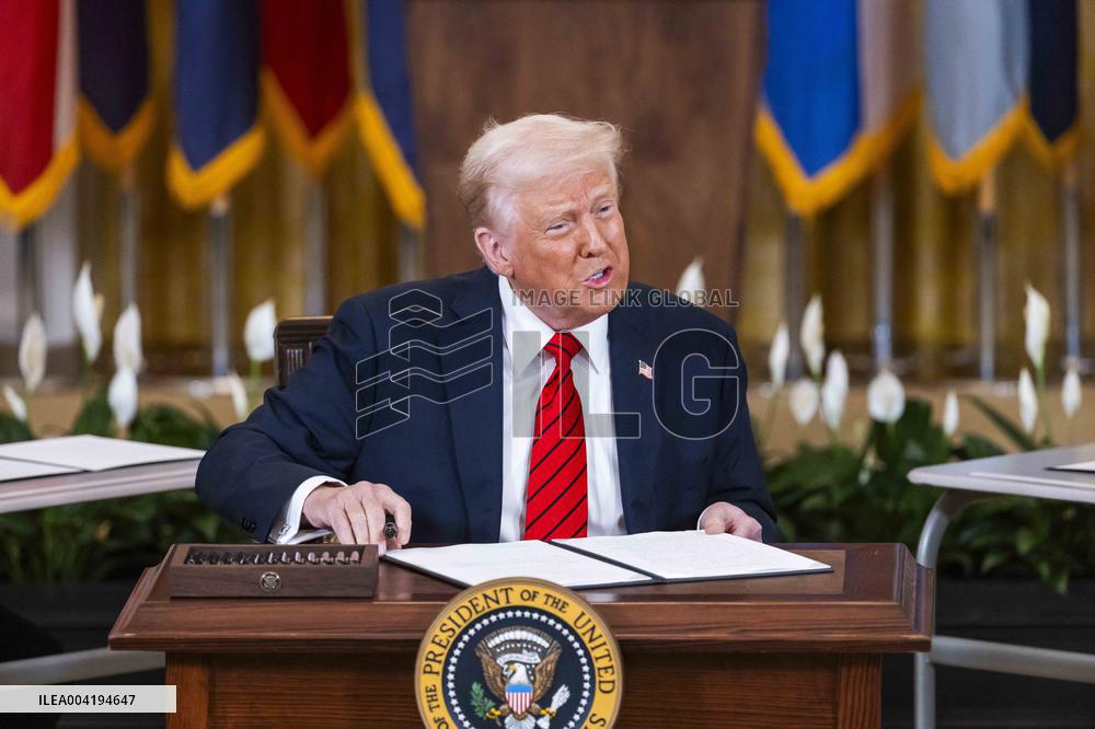 President Trump signs executive order aimed at downsizing the Department of Education