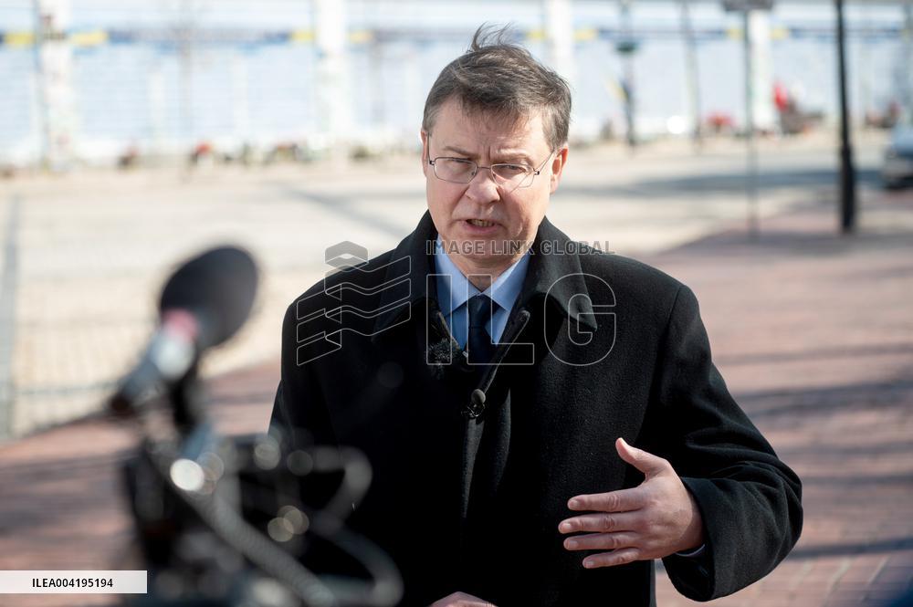 Visit of Valdis Dombrovskis to Kyiv