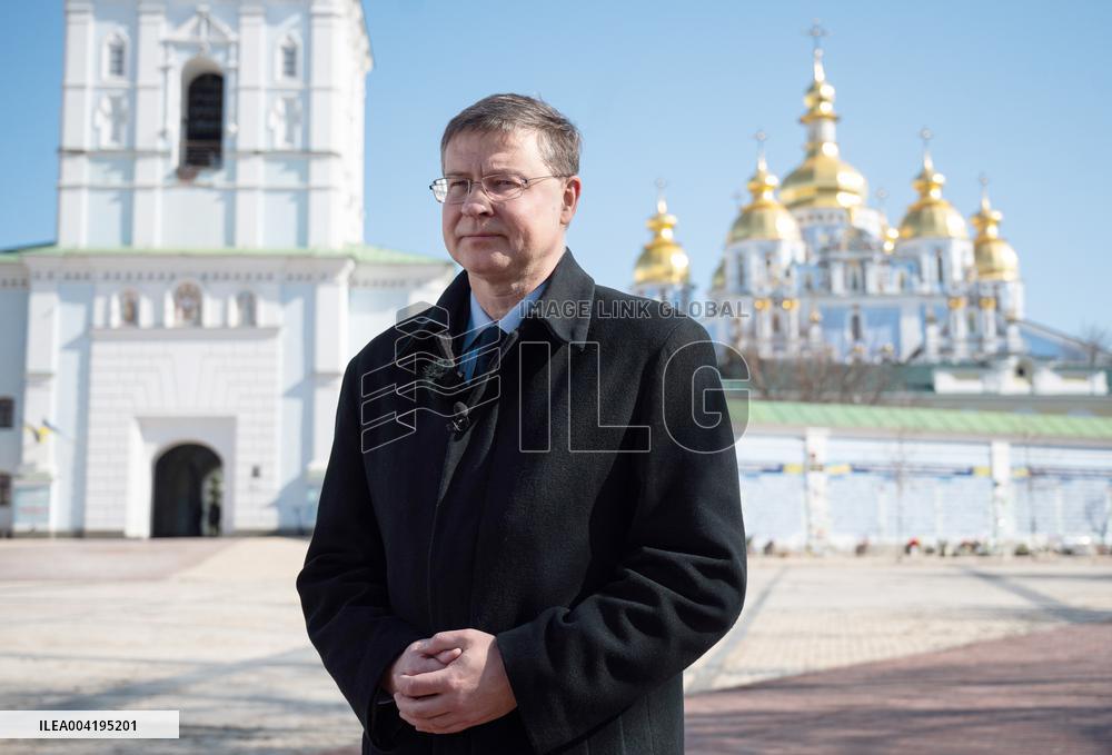 Visit of Valdis Dombrovskis to Kyiv