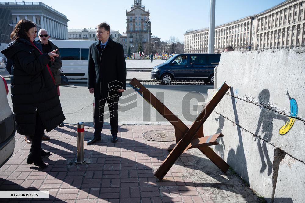 Visit of Valdis Dombrovskis to Kyiv