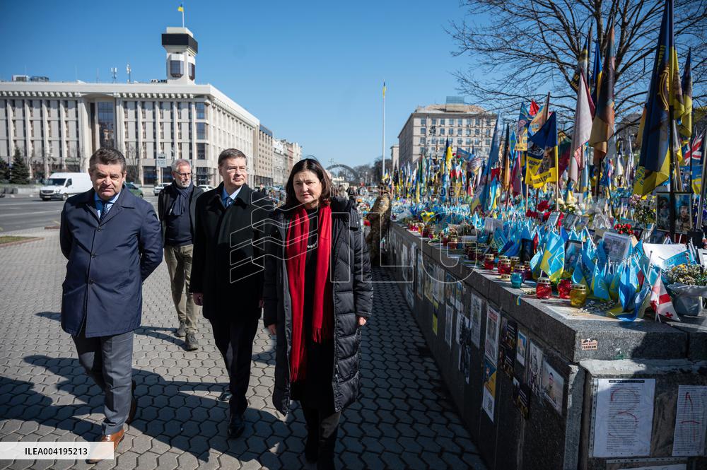 Visit of Valdis Dombrovskis to Kyiv