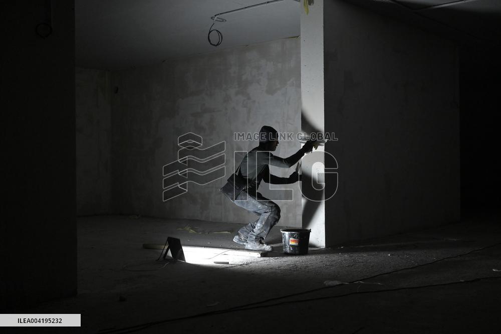 Construction of underground school continues in Zaporizhzhia