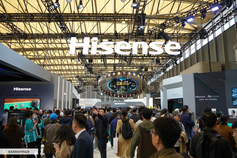Hisense Booth at AWE2025 in Shanghai