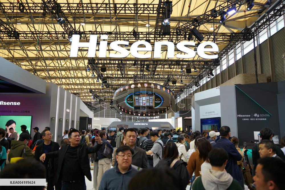Hisense Booth at AWE2025 in Shanghai