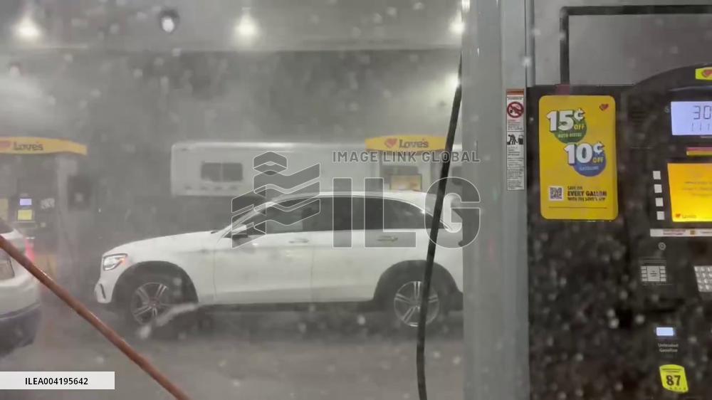 US: Thunderstorms Bring Intense Rain, Powerful Winds to Waco, Georgia