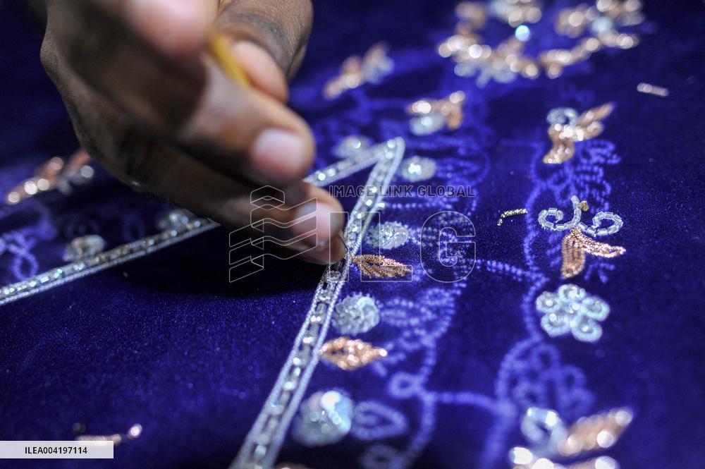 Manufacture of Zardozi for the Eid-ul-Fitr festival - Bangladesh