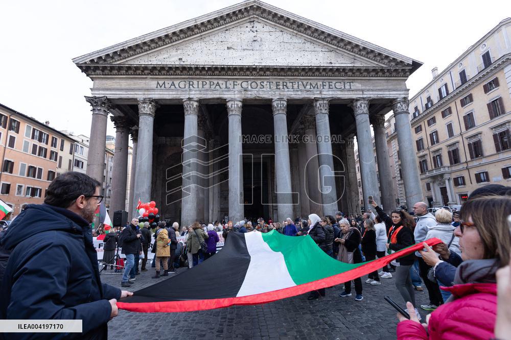 Demonstration against the genocide in Palestine - Rome