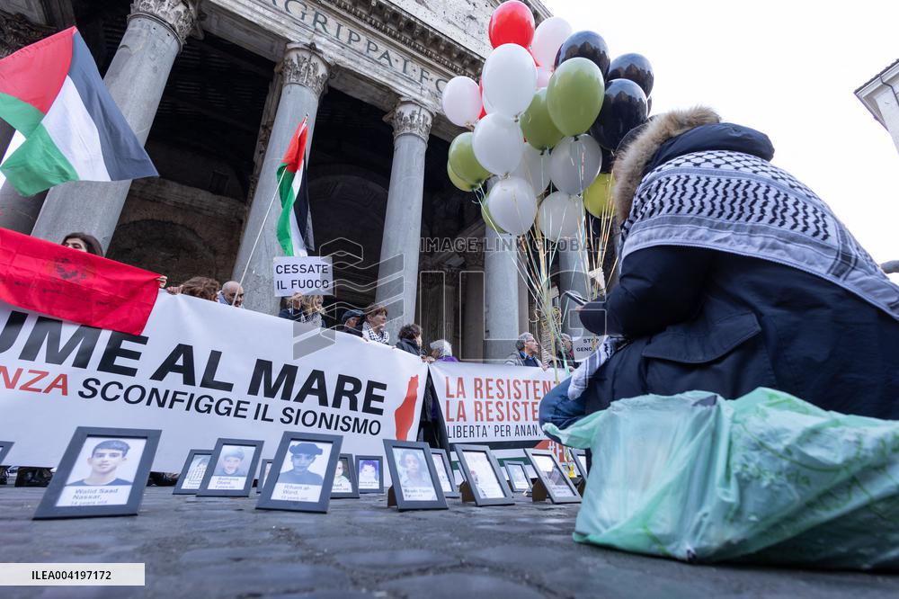 Demonstration against the genocide in Palestine - Rome